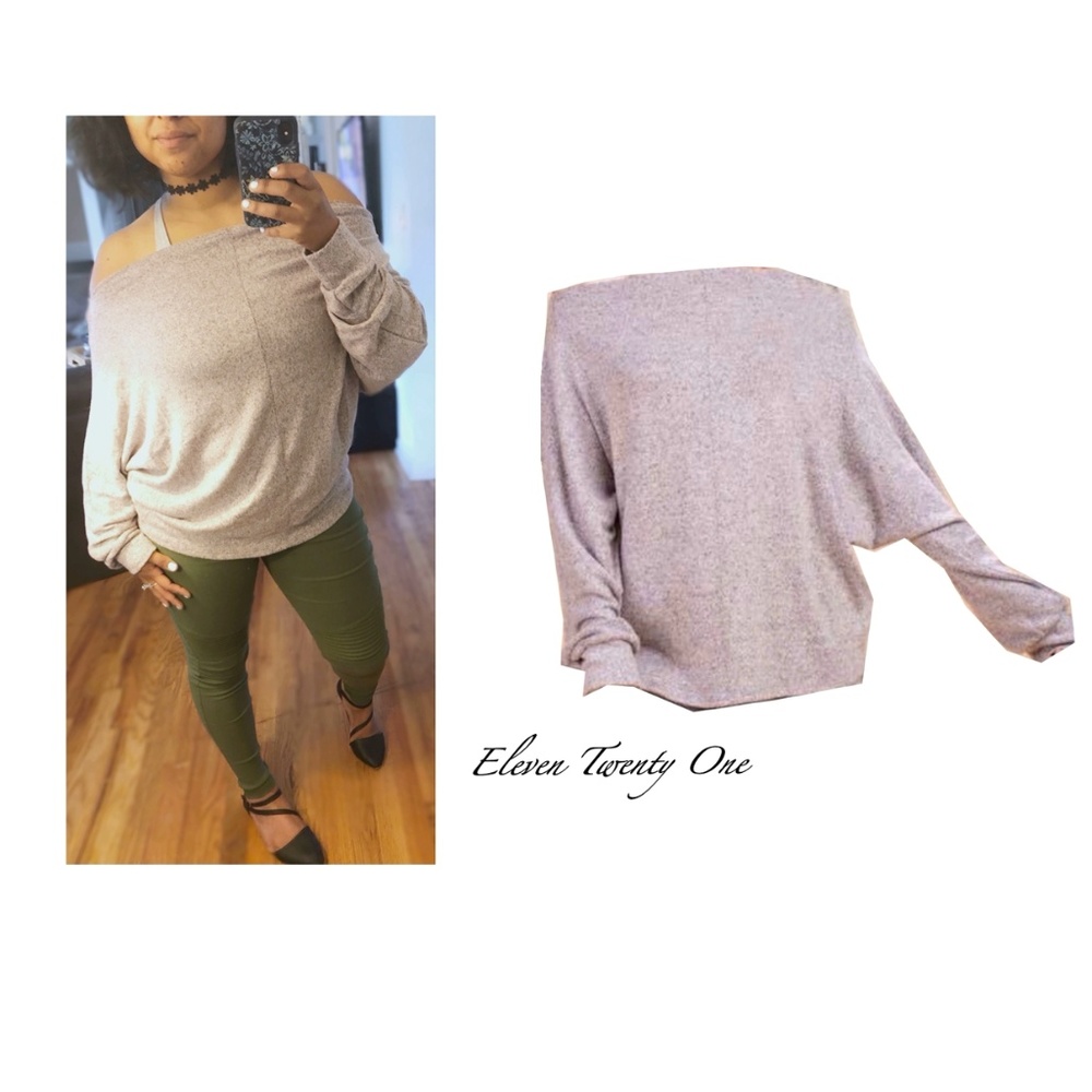 ✨LAST ONE✨Off Shoulder Slouchy Tunic